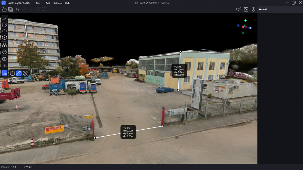 Xgrids LCC Viewer 3DGS-Ansicht 